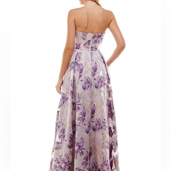 NEW- Speechless Womens Purple Metallic Gown Dress, size 7 - Picture 2 of 6